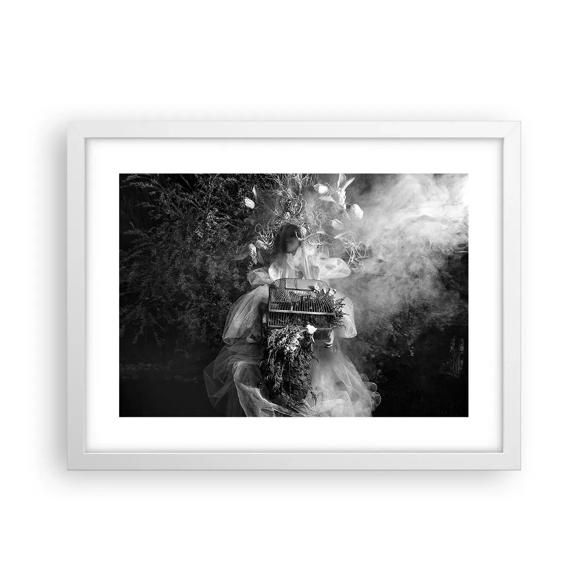 Affisch i vit ram - Bara Moder - Natur - 40x30 cm