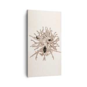 Canvastavla - Bild på duk - Blommar i dansen - 45x80 cm