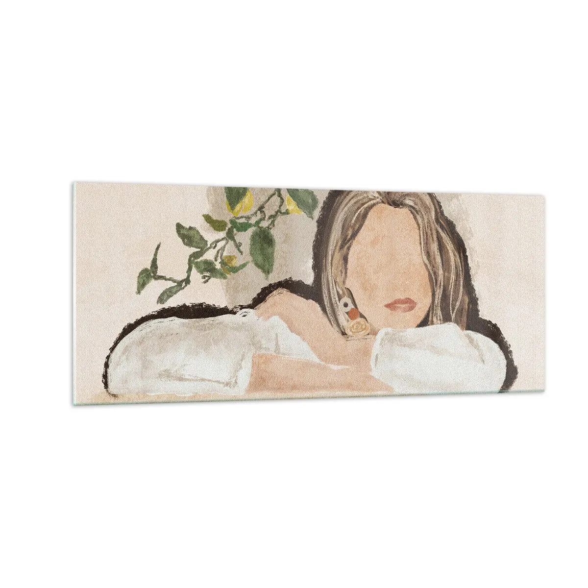 Glastavla - Bild på glas - Sydlig skönhet - 100x40 cm