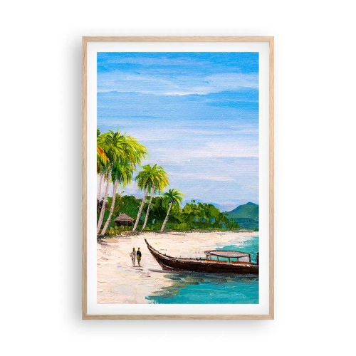 Affisch i ram av ljusek - En exotisk dröm - 61x91 cm