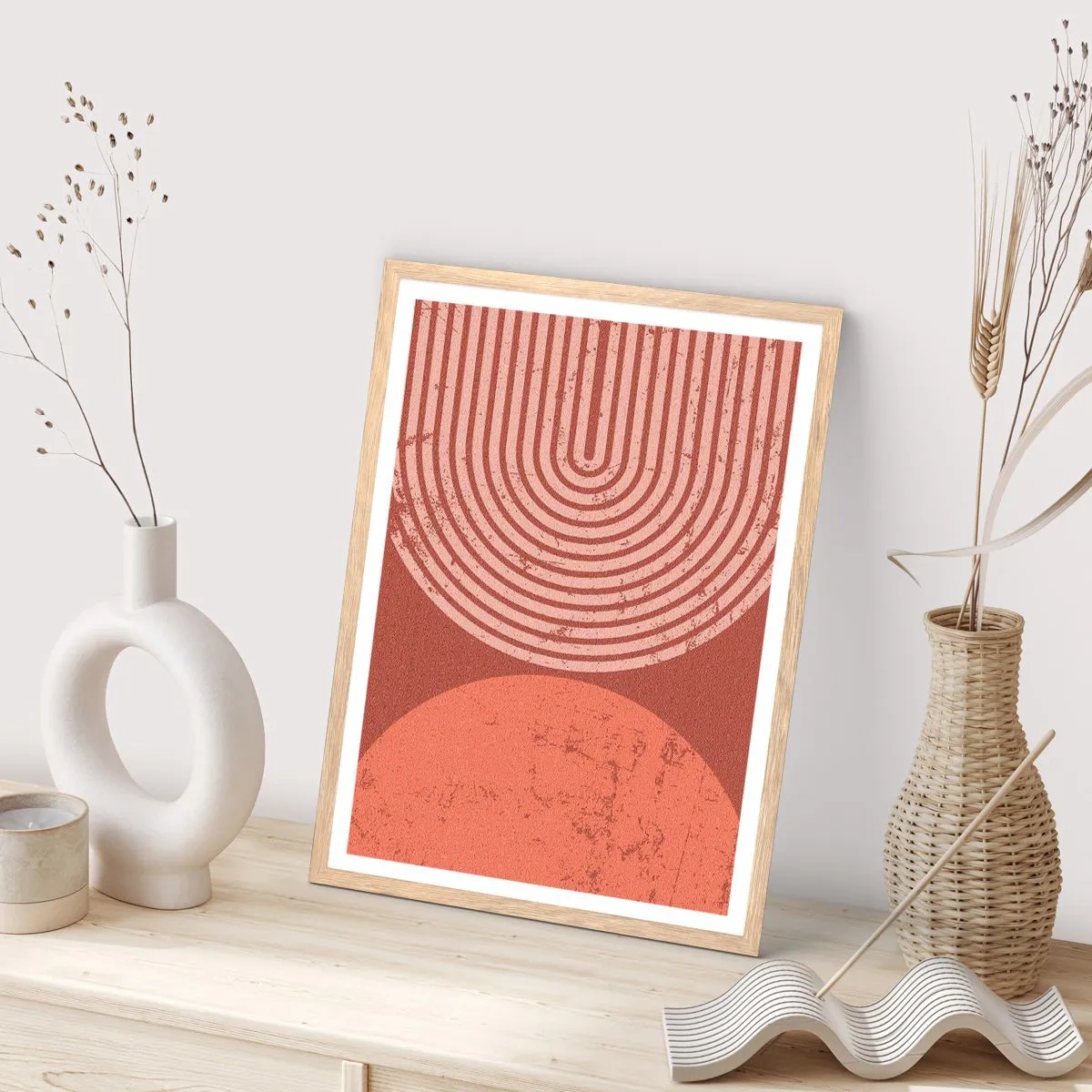 Affisch i ram av ljusek - Nära relation - 61x91 cm