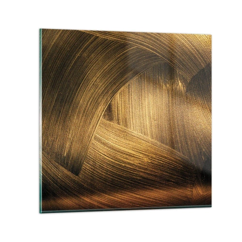Glastavla - Bild på glas - I gyllene labyrint - 50x50 cm