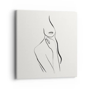 Canvastavla - Bild på duk - Melankolins våg - 30x30 cm