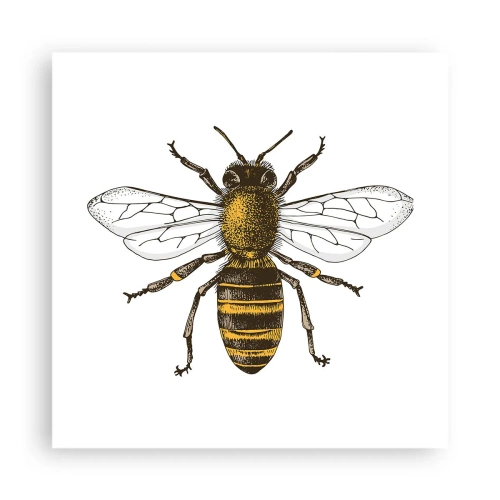 Affisch - Vackert och bra - 40x40 cm