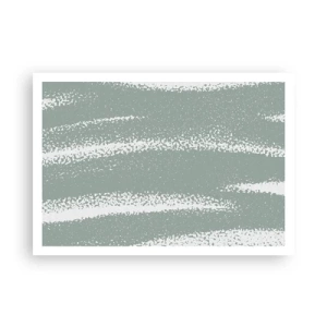 Affisch - Abstraktion i vinterstämning - 100x70 cm