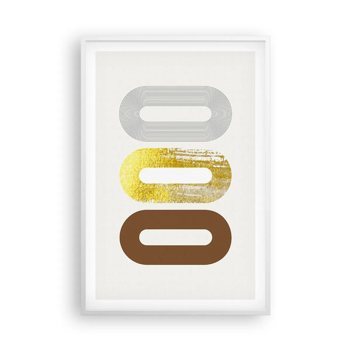 Affisch i vit ram - Ooo! - 61x91 cm