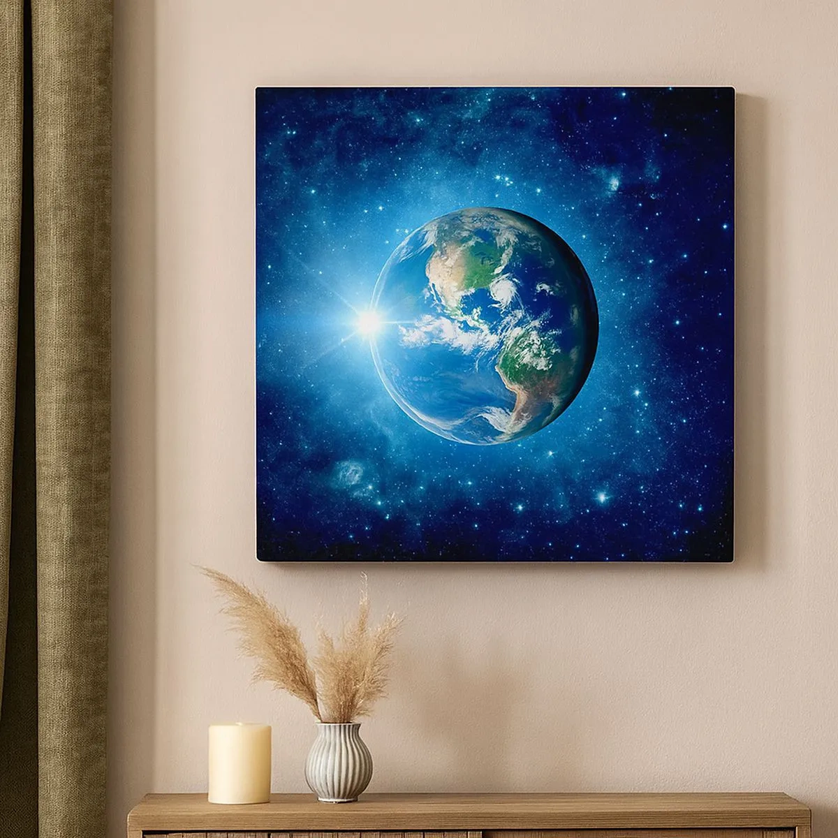 Canvastavla - Bild på duk - Vi är i himlen - 30x30 cm