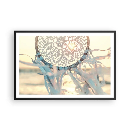 Affisch i svart ram - Spetstotem - 91x61 cm