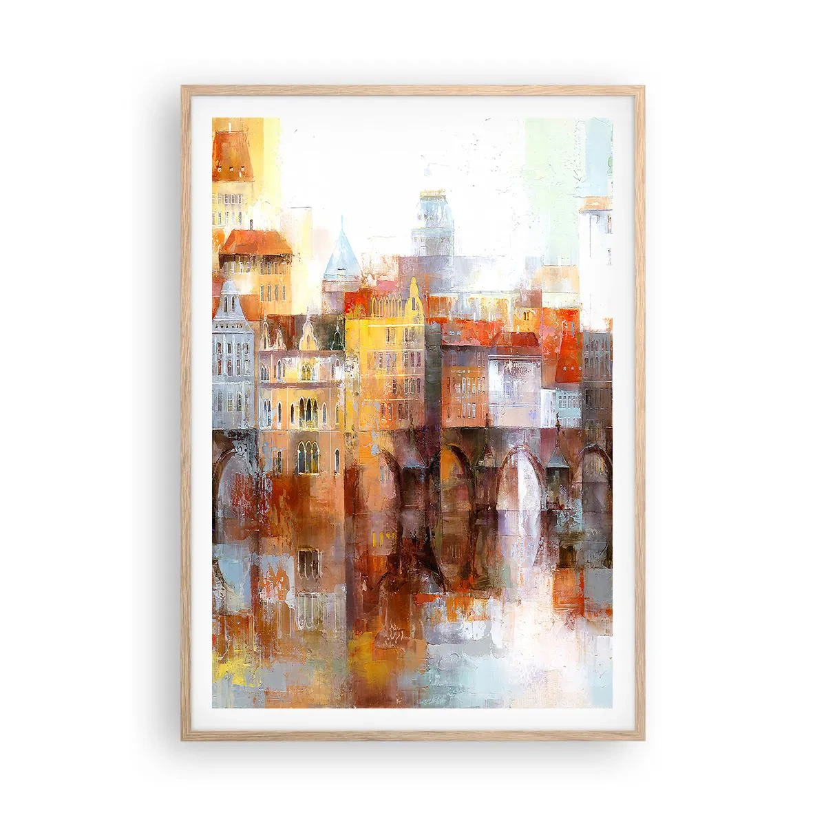 Affisch i ram av ljusek - Vackert under bron - 70x100 cm