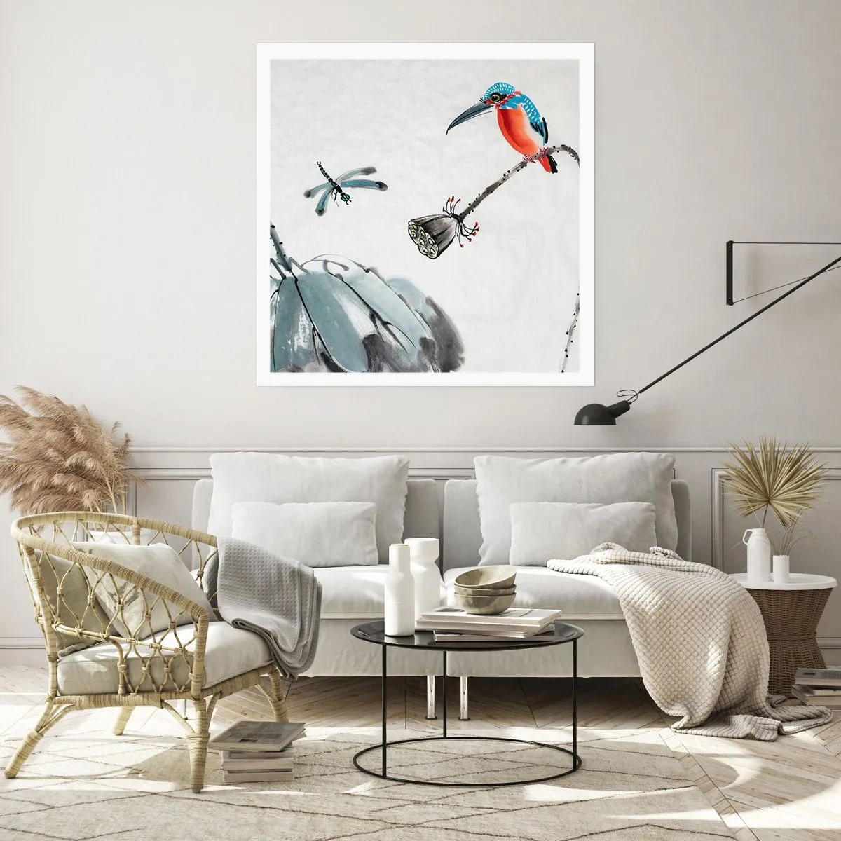 Affisch - Ängens liv - 60x60 cm