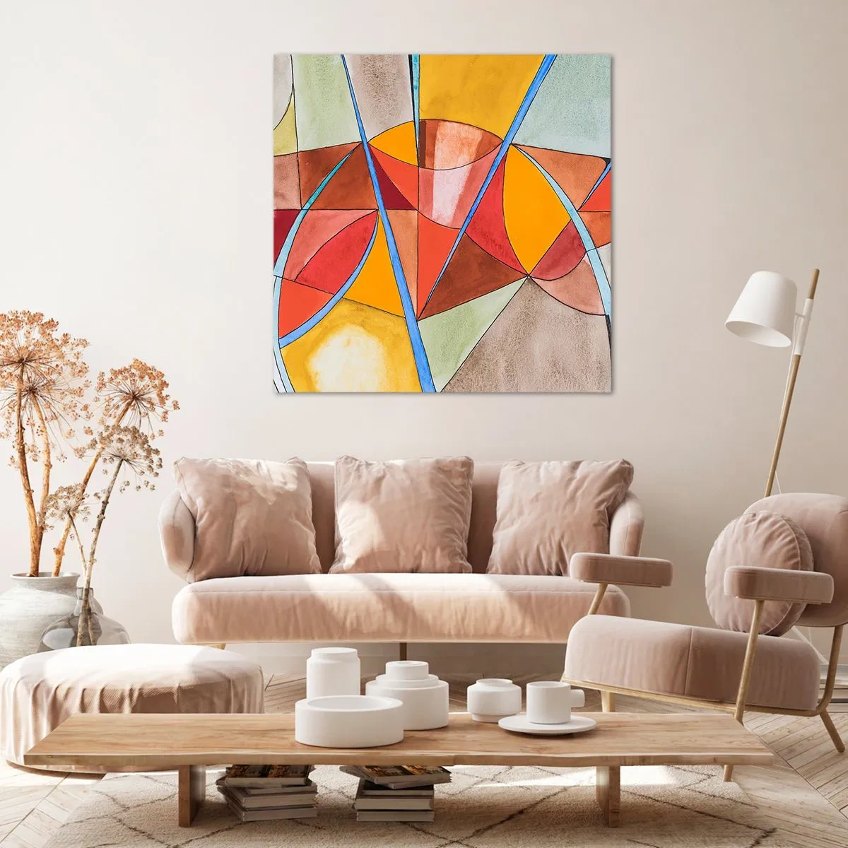 Canvastavla - Bild på duk - Karusell, drömmarnas karusell - 40x40 cm