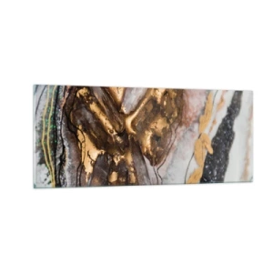 Glastavla - Bild på glas - Jordens element - 100x40 cm