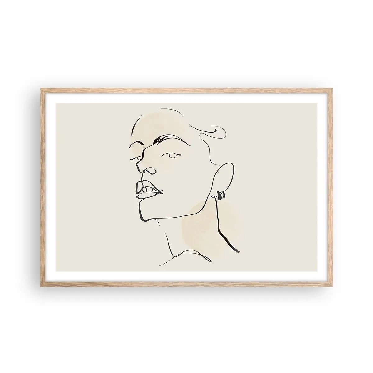 Affisch i ram av ljusek - Stolt blick - 91x61 cm