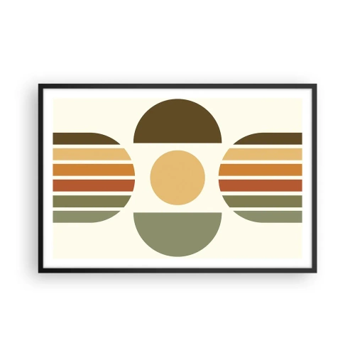 Affisch i svart ram - I jordens färger - 91x61 cm