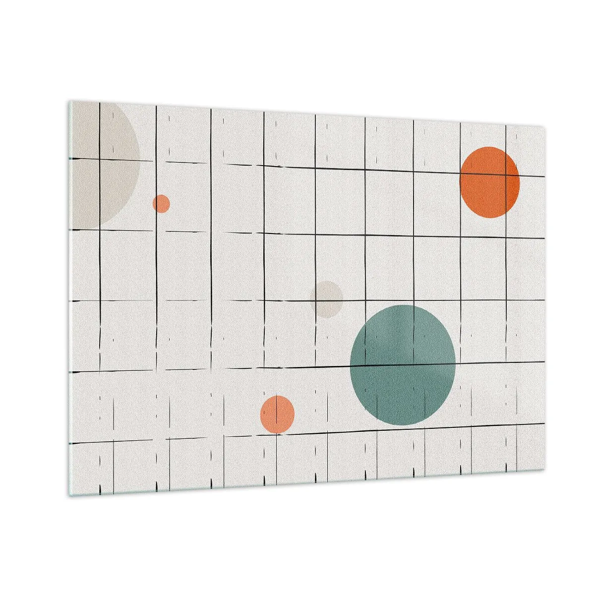 Glastavla - Bild på glas - Fångade. Vi eller de? - 100x70 cm