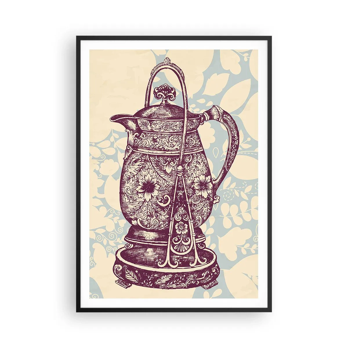 Affisch i svart ram - Skönhet av det vardagliga livet - 70x100 cm