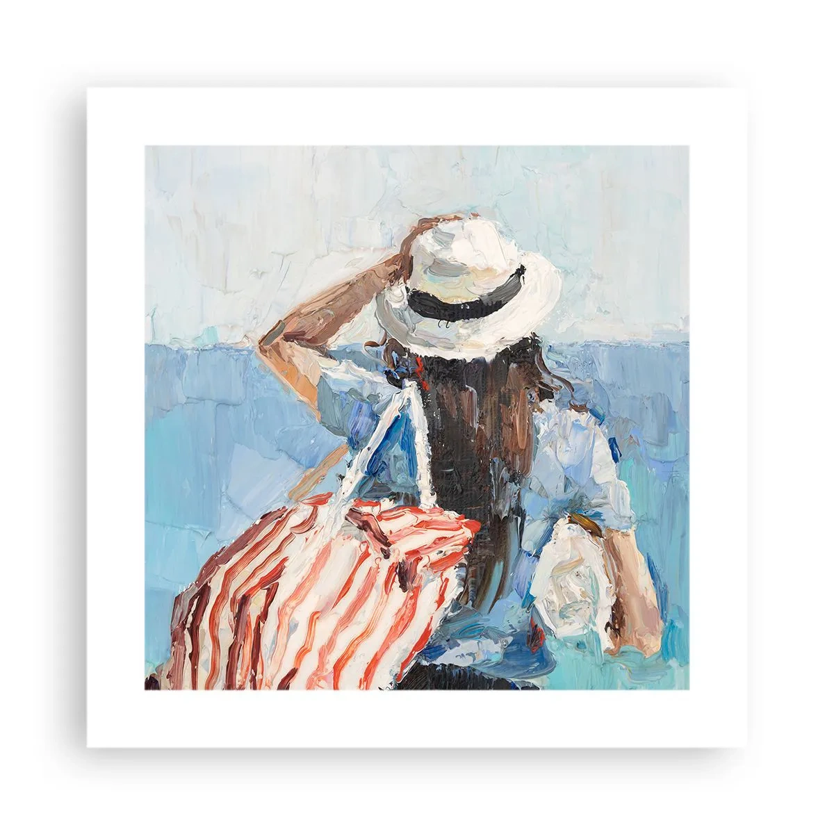 Affisch - Välkommen på semester - 40x40 cm