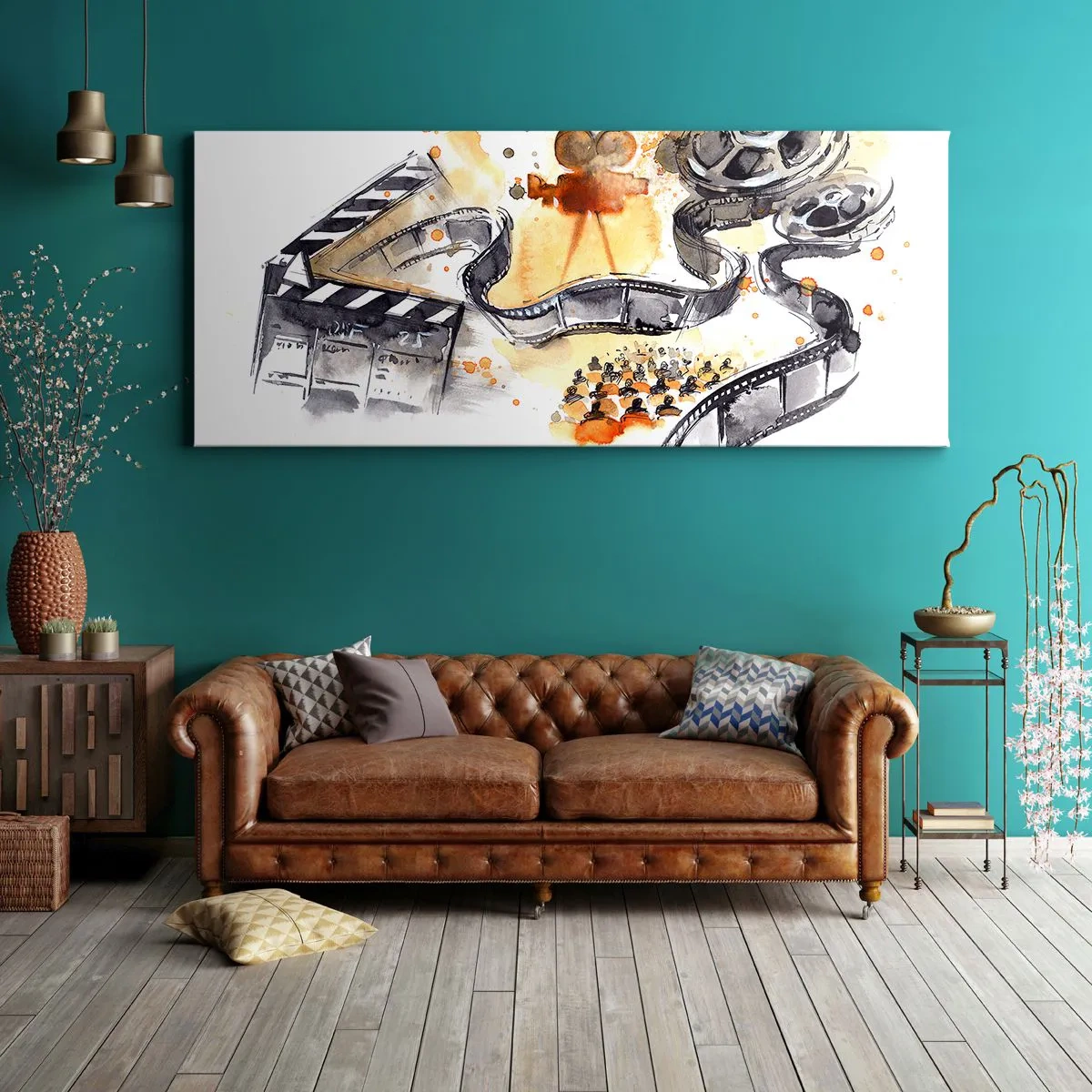 Canvastavla - Bild på duk - I drömmarnas land - 100x40 cm