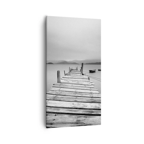 Canvastavla - Bild på duk - Bortom bergen och hav - 55x100 cm