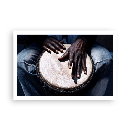 Affisch - Lev efter din rytm - 91x61 cm