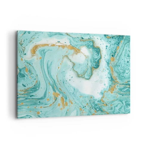 Canvastavla - Bild på duk - Under stora vågen från Edo-tiden - 100x70 cm