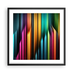 Affisch i svart ram - Lysande orgel - 50x50 cm