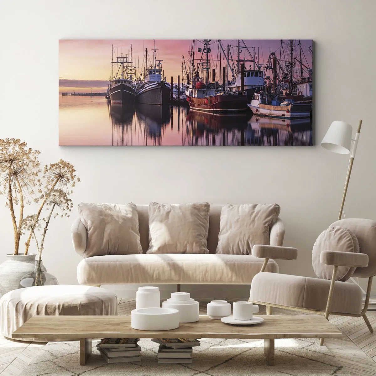 Canvastavla - Bild på duk - Inför nästa dag - 100x40 cm