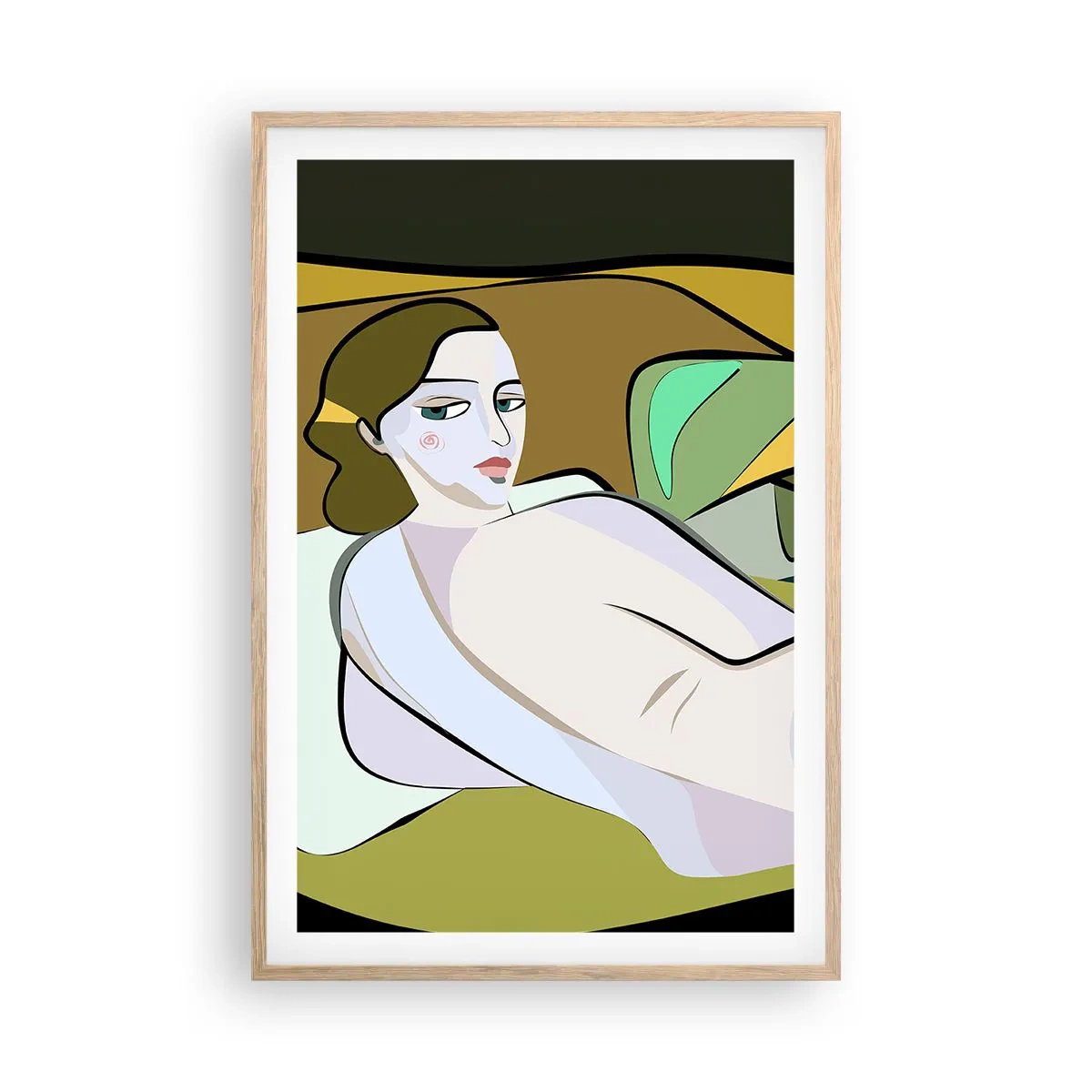 Affisch i ram av ljusek - Intim porträtt - 61x91 cm