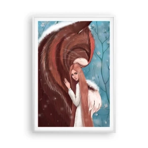 Affisch i vit ram - Välkommen till sagan - 70x100 cm