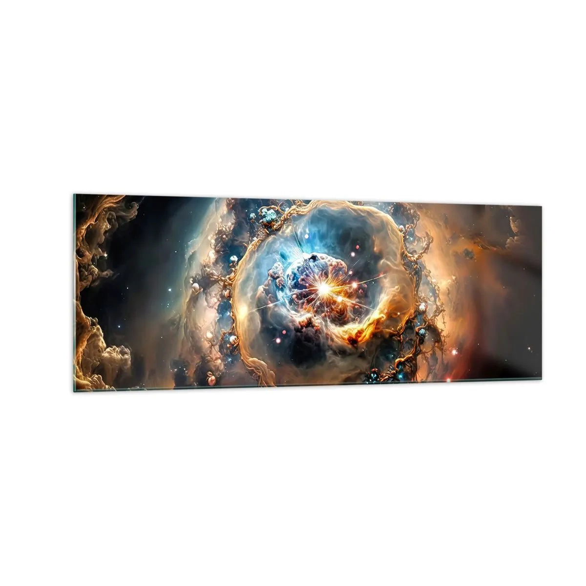 Glastavla - Bild på glas - Början - 140x50 cm
