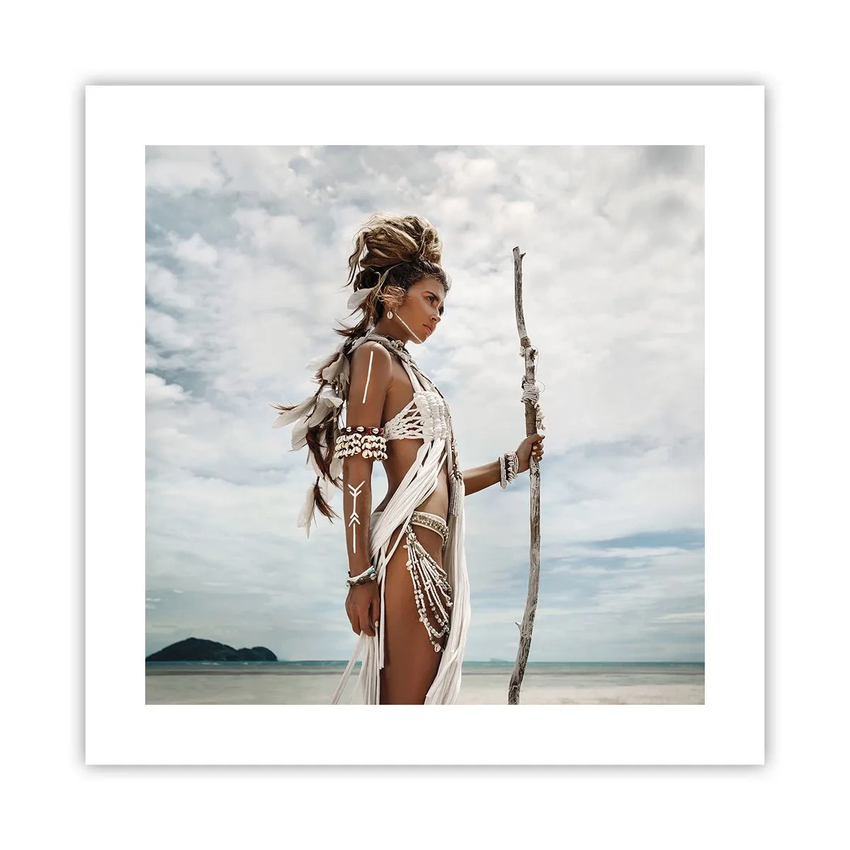 Affisch - Tropikens drottning - 40x40 cm