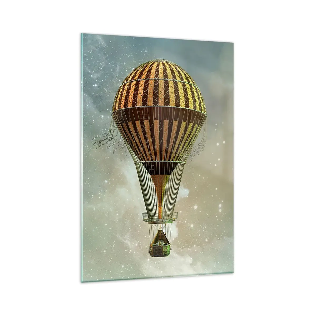 Glastavla - Bild på glas - Banbrytande flygningar - 80x120 cm