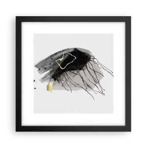 Affisch i svart ram - I svart och guld - 30x30 cm