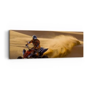 Canvastavla - Bild på duk - På sandens vågor - 90x30 cm