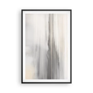 Affisch i svart ram - En eftertänksam bakgrund - 61x91 cm