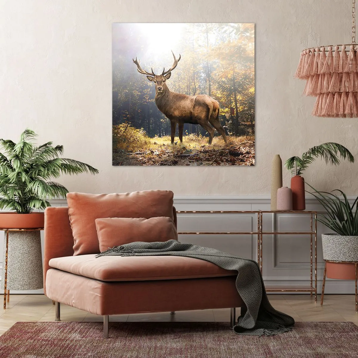 Canvastavla - Bild på duk - I fullt majestät - 30x30 cm