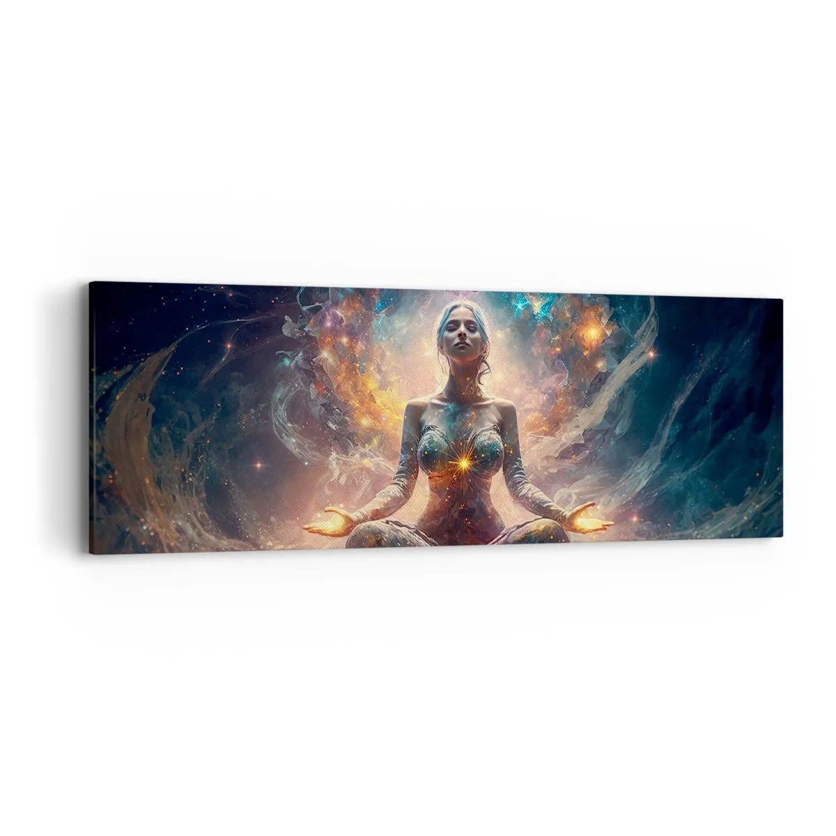 Canvastavla - Bild på duk - Flöde av god energi - 90x30 cm