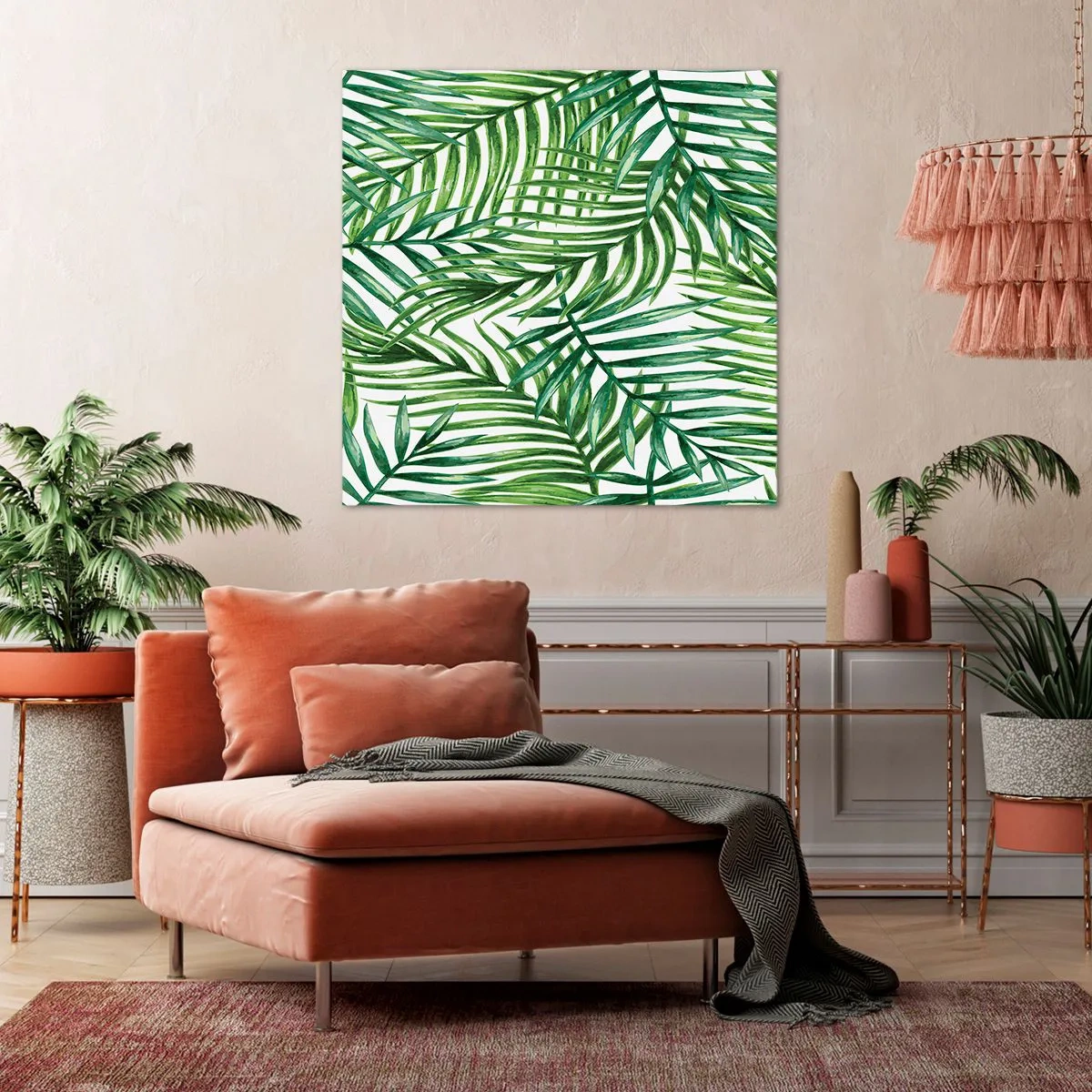 Canvastavla - Bild på duk - Under gröna baldakinen - 30x30 cm