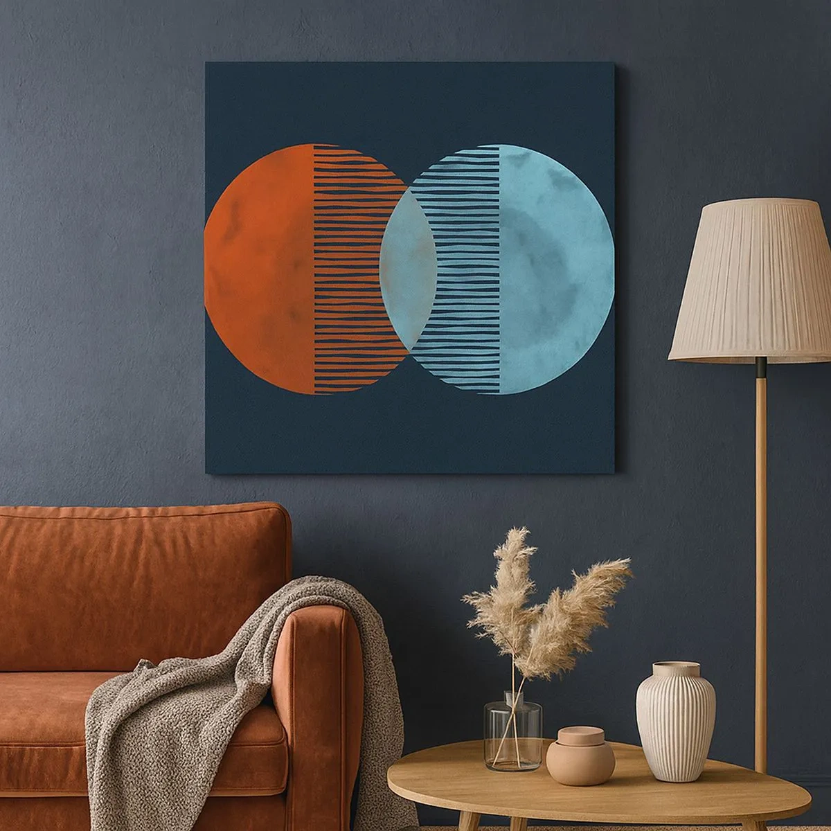 Canvastavla - Bild på duk - Astronomisk fantasi - 30x30 cm