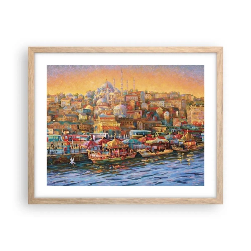 Affisch i ram av ljusek - Istanbul-berättelse - 50x40 cm