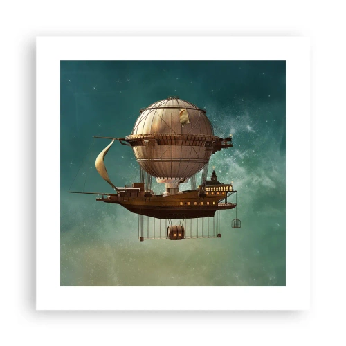 Affisch - Jules Verne hälsar - 40x40 cm