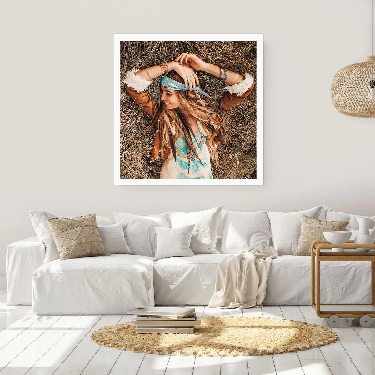 Affisch - På väg till kärlekens sommar - 40x40 cm