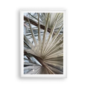 Affisch i vit ram - Solfjädrarna i tropikerna - 61x91 cm