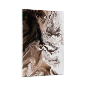 Glastavla - Bild på glas - Färgabstraktion - 80x120 cm