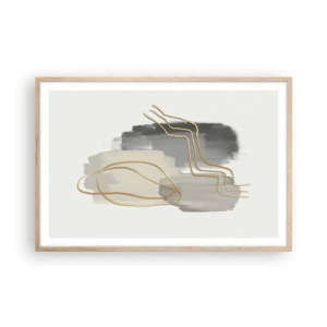 Affisch i ram av ljusek - Varaktighet och rörelse - 91x61 cm