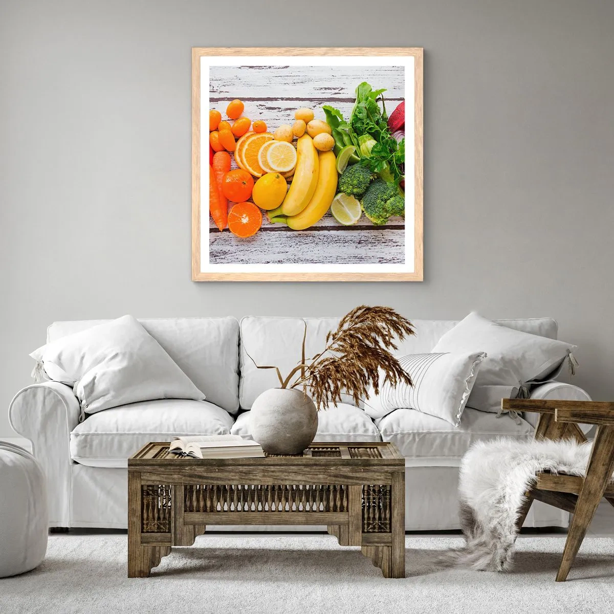 Affisch i ram av ljusek - Räcker det inte? - 50x50 cm