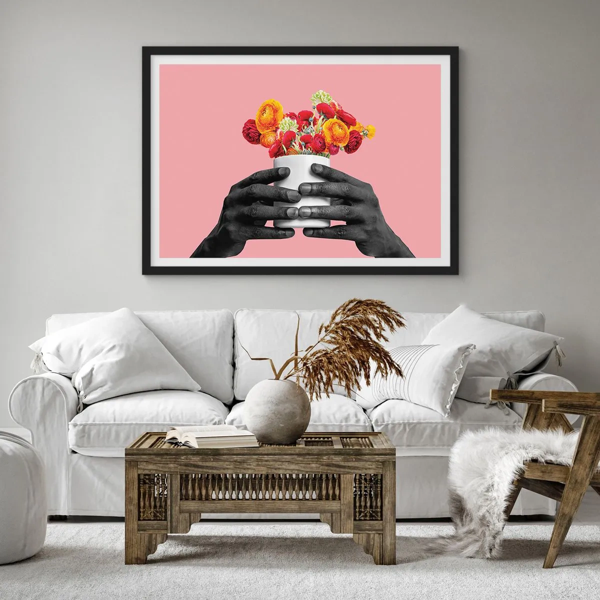 Affisch i svart ram - Livets apoteos - 70x50 cm