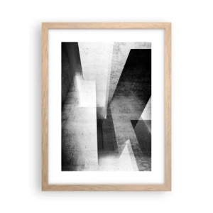 Affisch i ram av ljusek - Rummets struktur - 30x40 cm