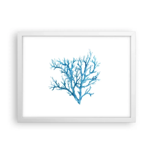 Affisch i vit ram - Marin filigran - 40x30 cm