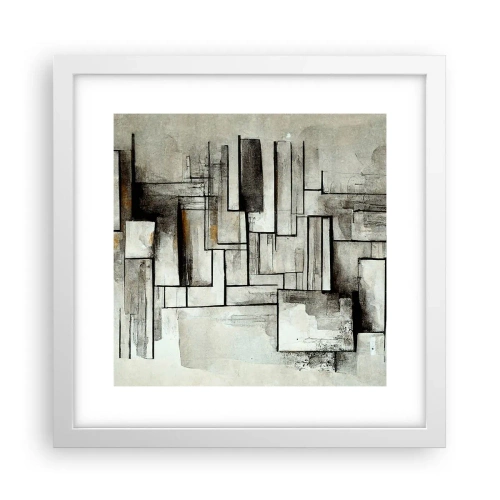 Affisch i vit ram - Kraften i enkelhet - 30x30 cm